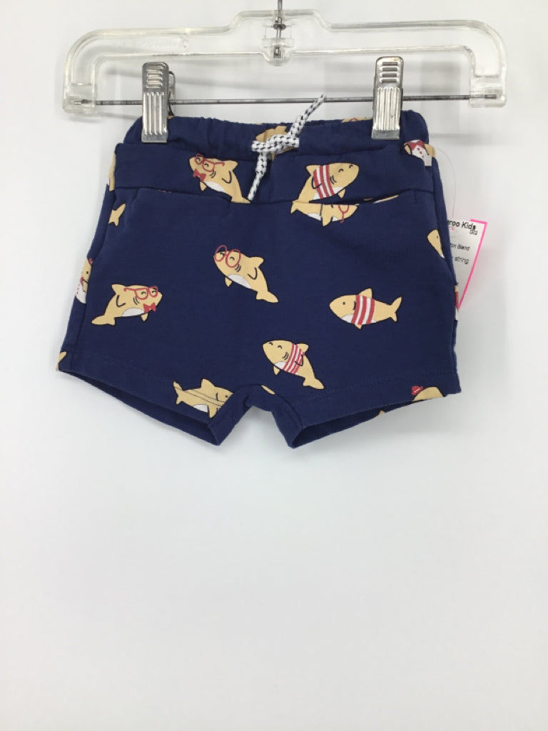 Mayoral Child Size 3-6 Months Navy Print Shorts - boys