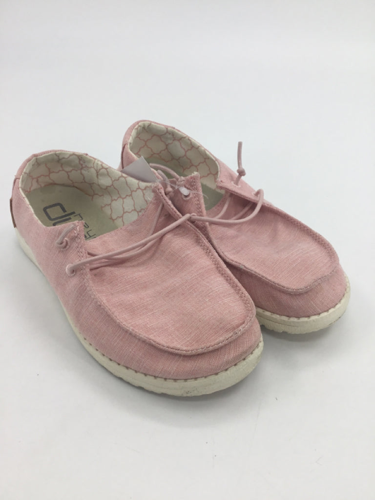 Hey Dude Child Size 2 Youth Pink Sneakers