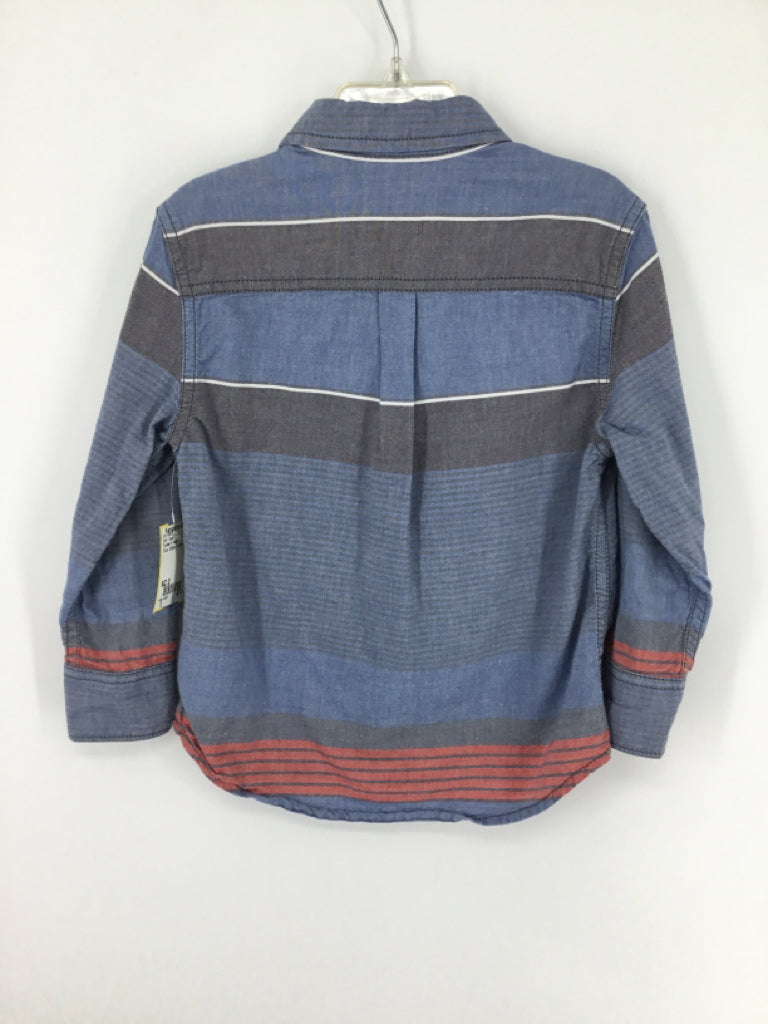 Tucker + Tate Child Size 2 Blue Stripe Shirt - boys