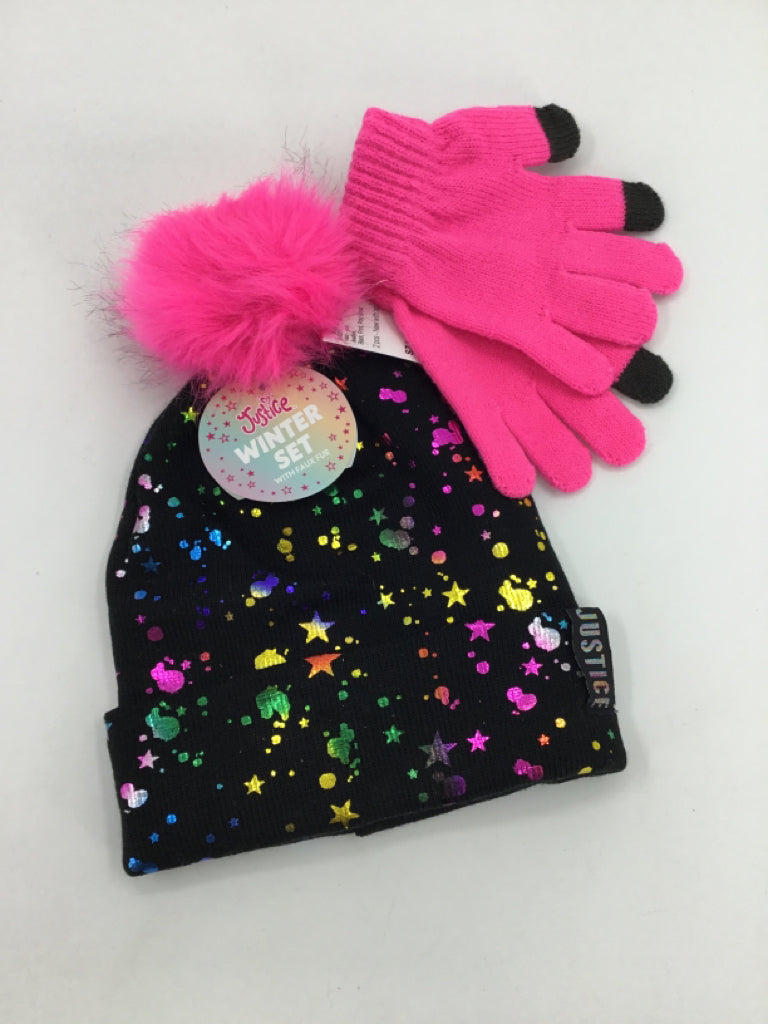Justice Child Size Youth Black Hats - girls