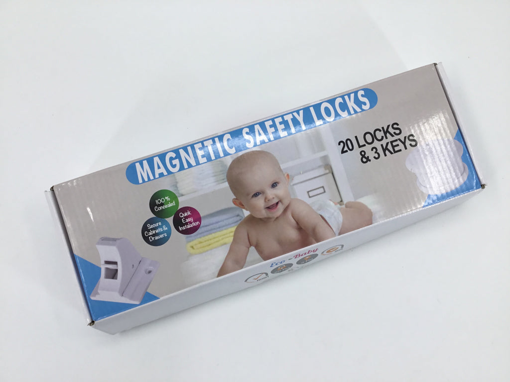 Eco Baby Magnetic Safety Locks - 20 locks & 3 keys