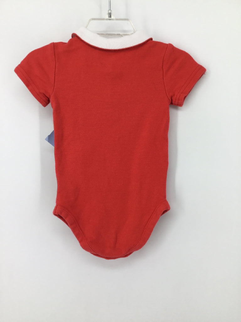 Janie and Jack Child Size 6-12 Months Red Onesie