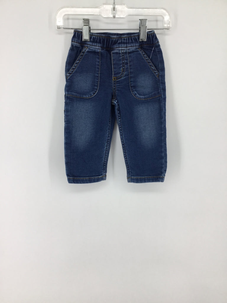 Carter's Child Size 9 Months Blue Solid Jeans - boys