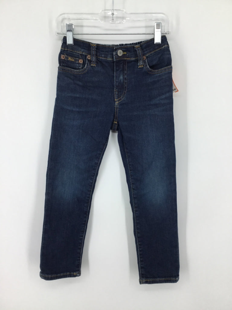 Ralph Lauren Child Size 5 Blue Solid Jeans - boys