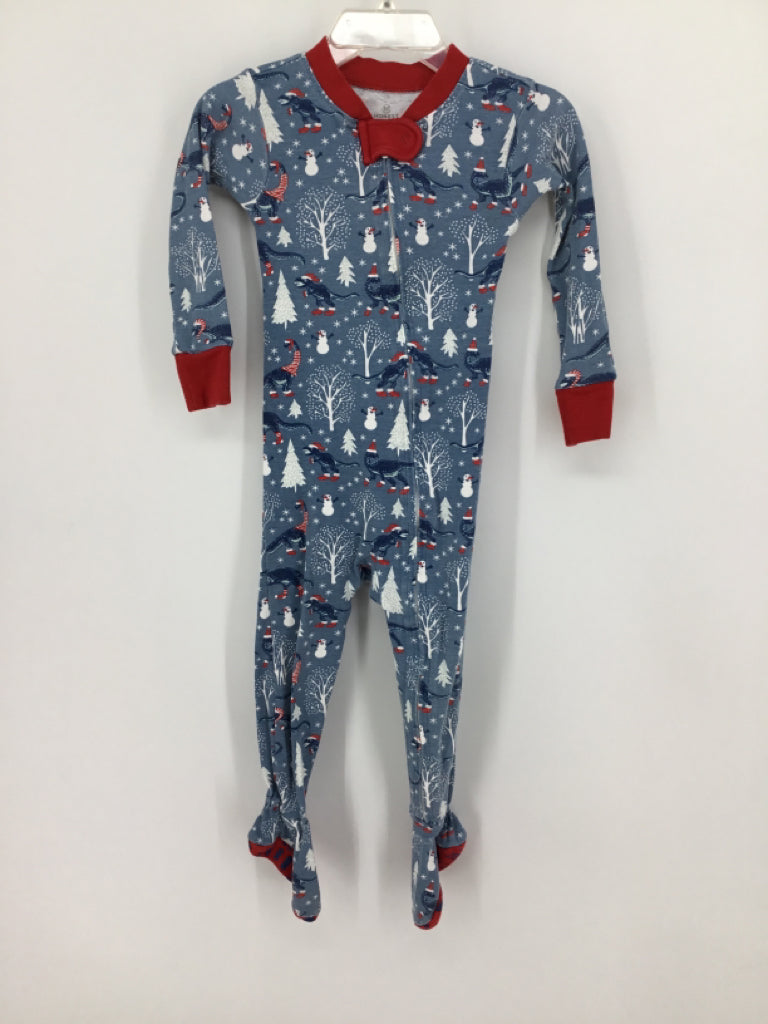 Honest Baby Clothing Child Size 18 Months Blue Christmas Sleeper
