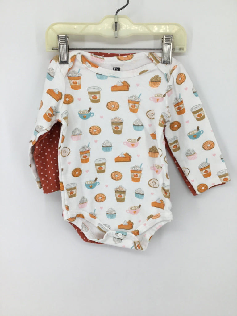 HB Child Size 9-12 Months Orange Halloween Onesie