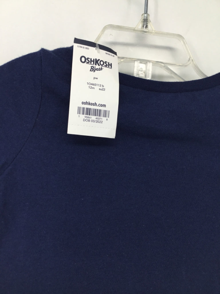 OshKosh B'gosh Child Size 12 Months Navy Stars & Stripes T-Shirt