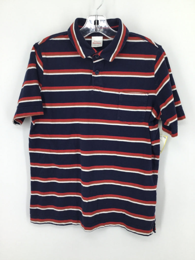 Hanna Andersson Child Size 10 Navy Stripe Shirt - boys