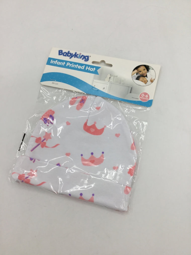 Baby King Child Size 0-6 Months Pink Hats - girls