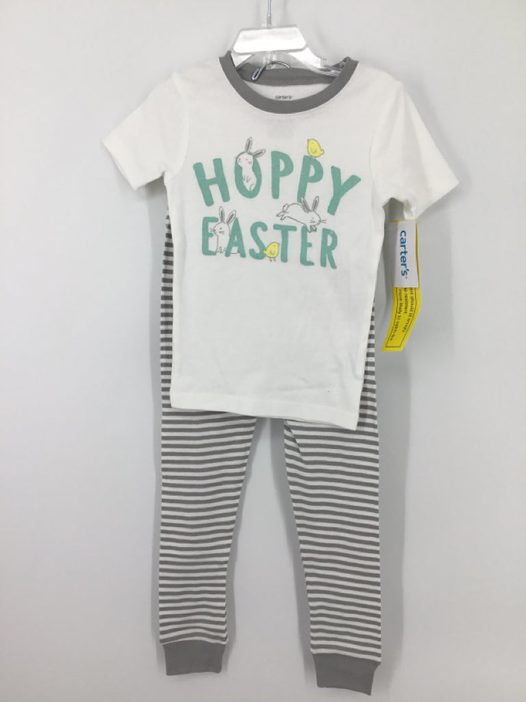 Carter's Child Size 5 Green Easter Pajamas