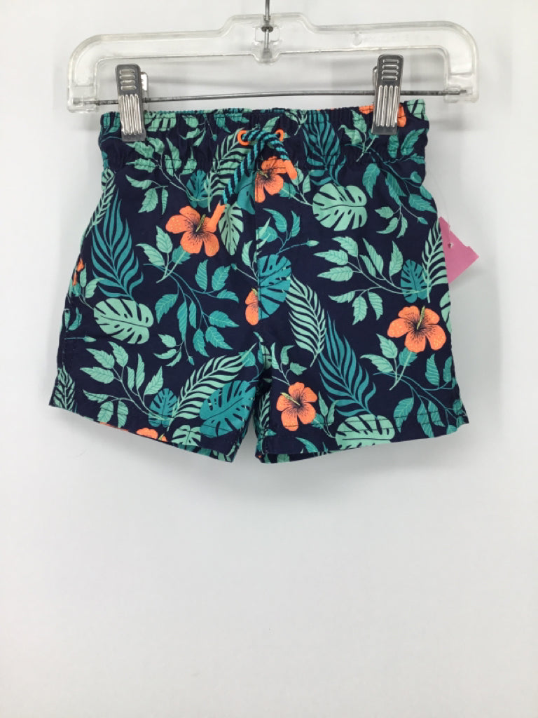 Cat & Jack Child Size 18 Months Navy Print Swimwear - boys