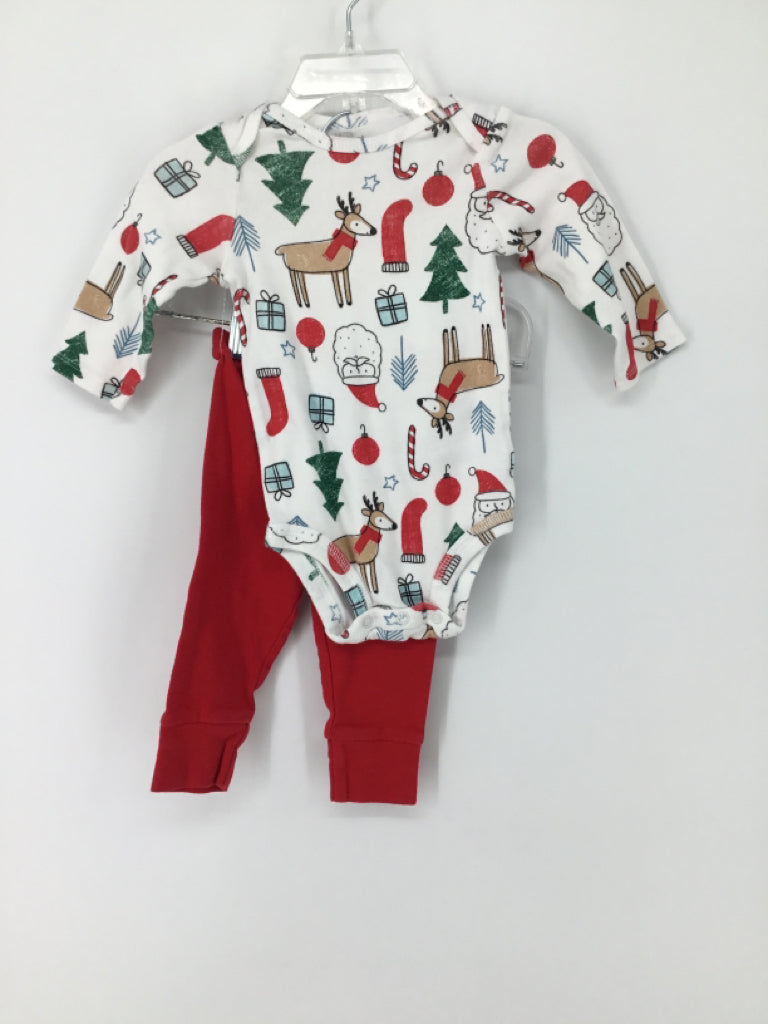 Just One You Made by Carters Child Size 6 Months Red Christmas Outfit