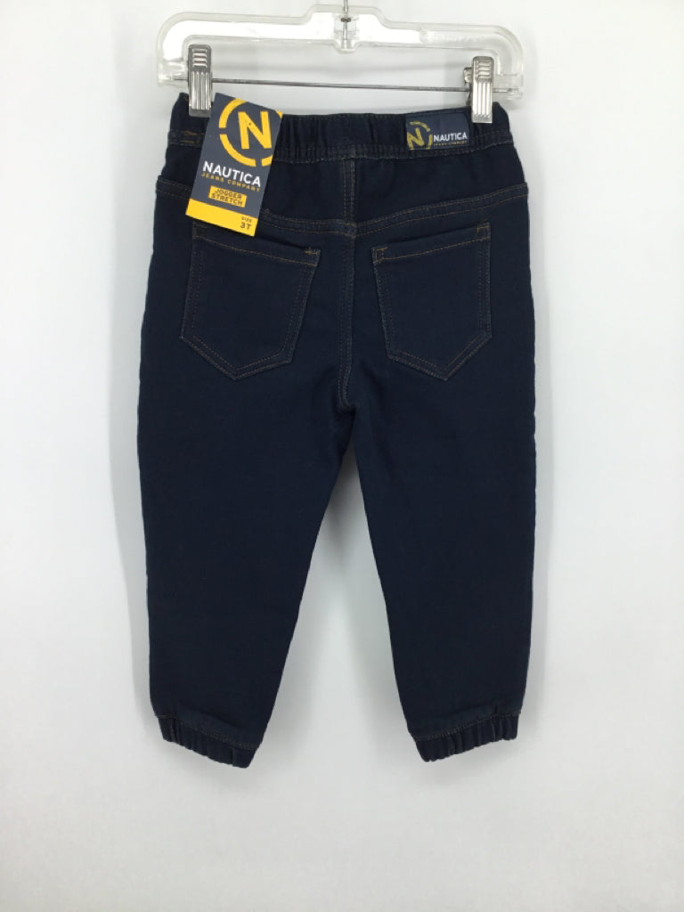 Nautica Child Size 3 Blue Solid Jeans - boys