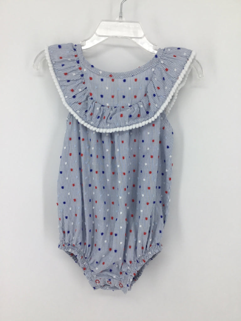 Cat & Jack Child Size 24 Months Blue Stars & Stripes Outfit
