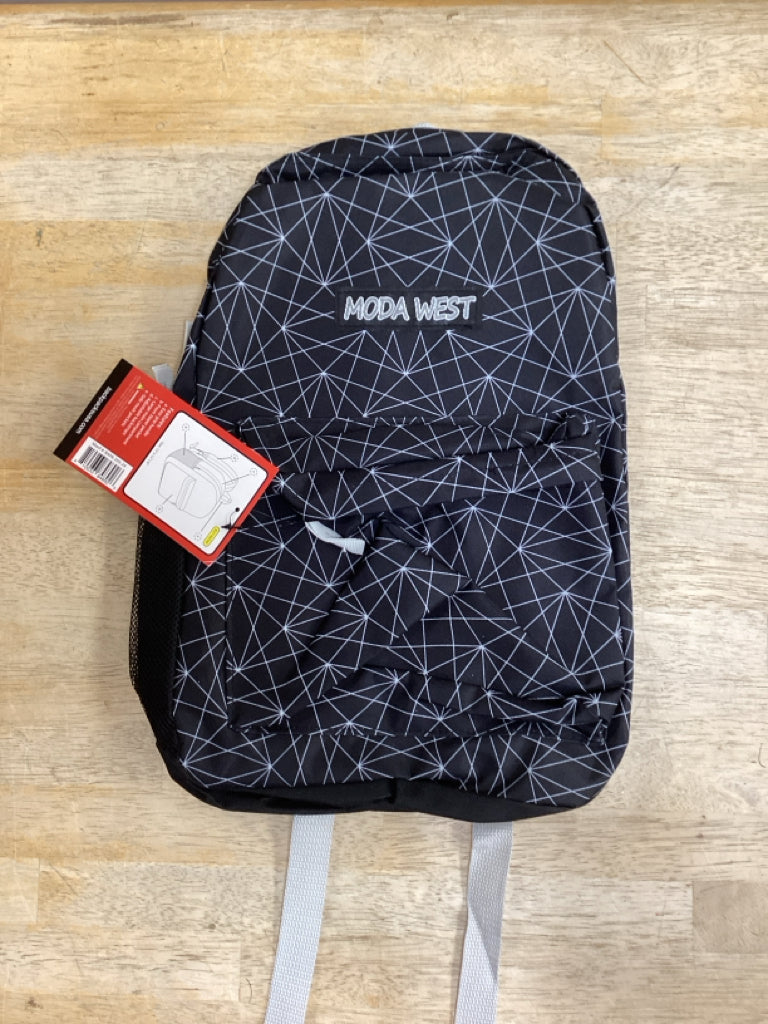 Moda West Black Print Backpack