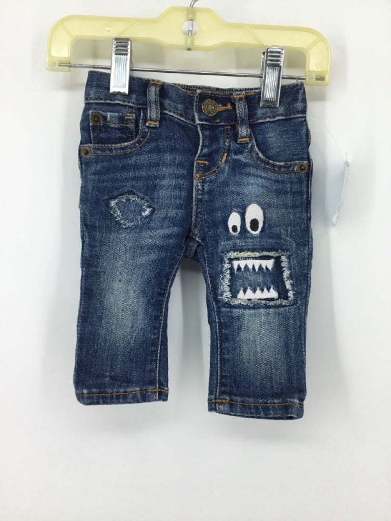 Baby Gap Child Size 0-3 Months Blue Solid Jeans - boys