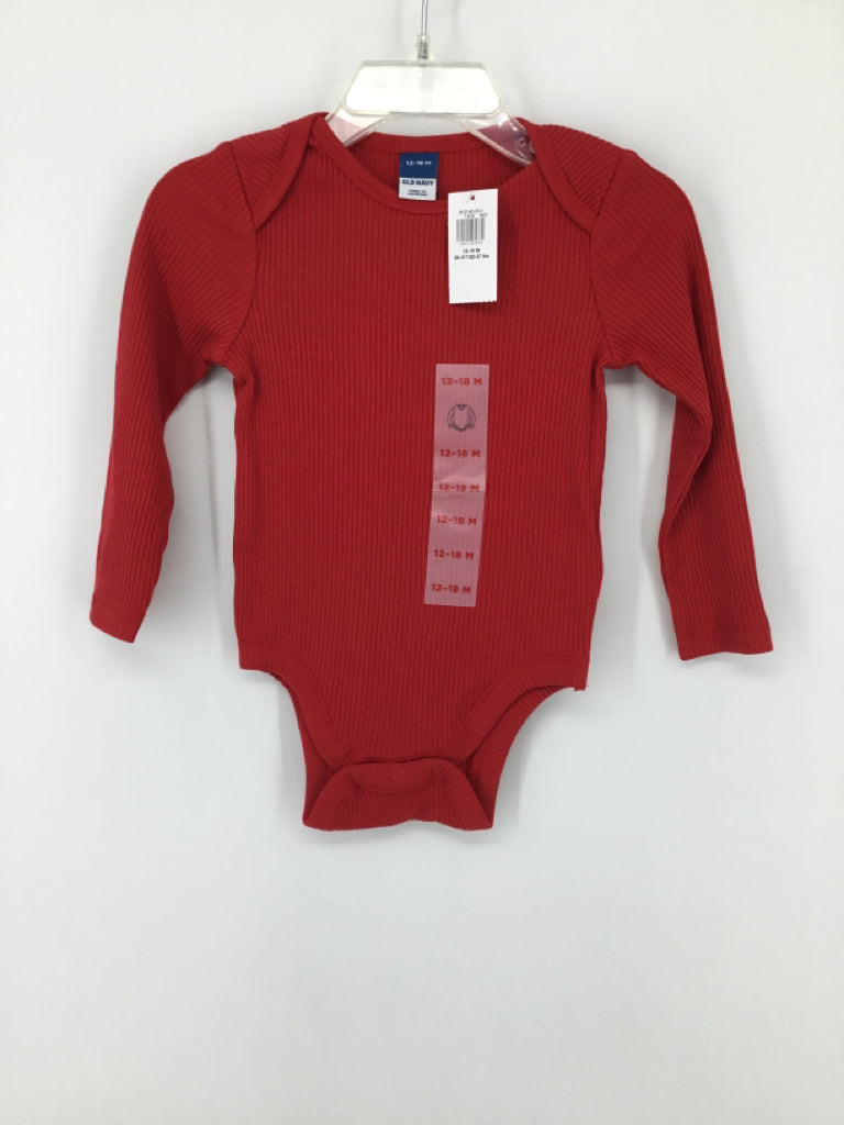 Old Navy Child Size 12-18 Months Red Onesie