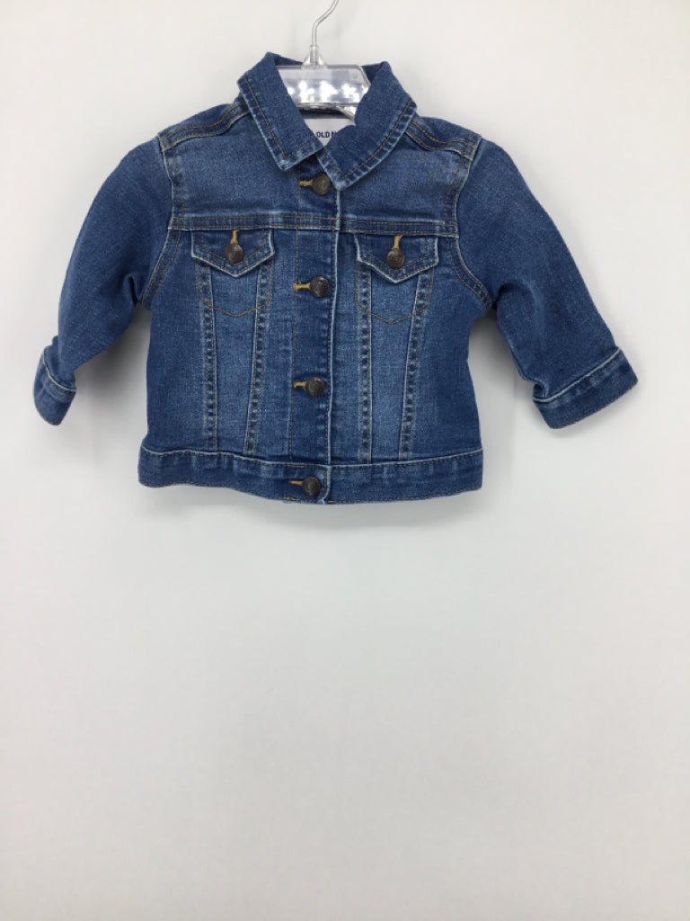Old Navy Child Size 6-12 Months Blue Solid Jacket - boys