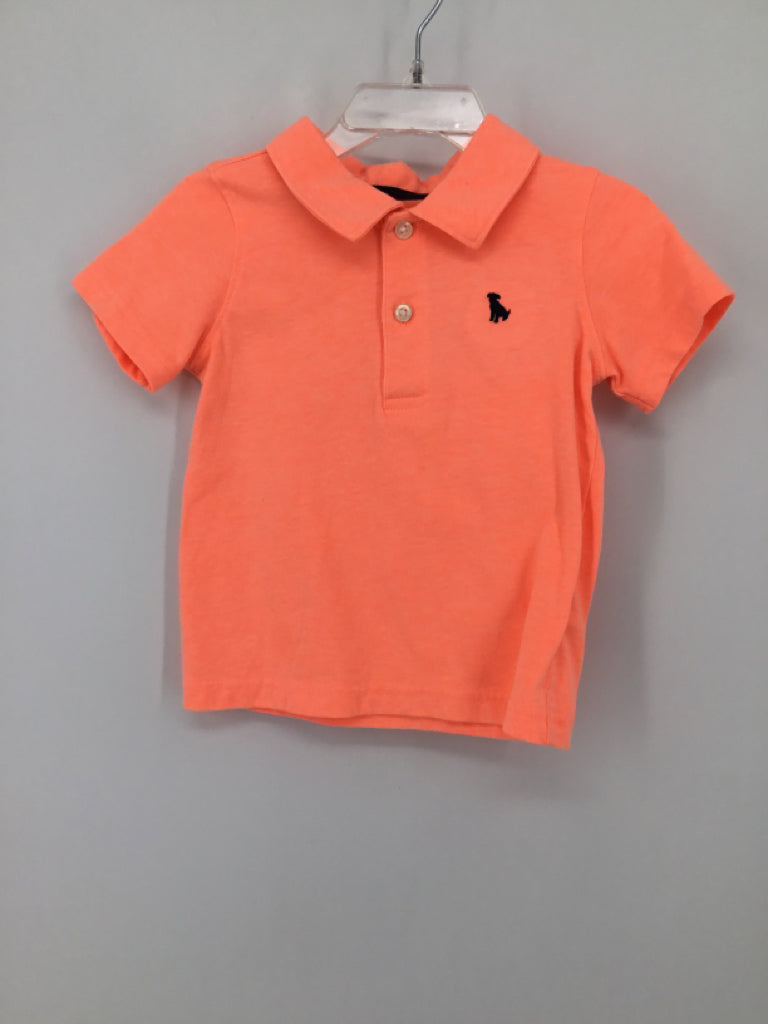 Carter's Child Size 18 Months Orange Solid Shirt - boys