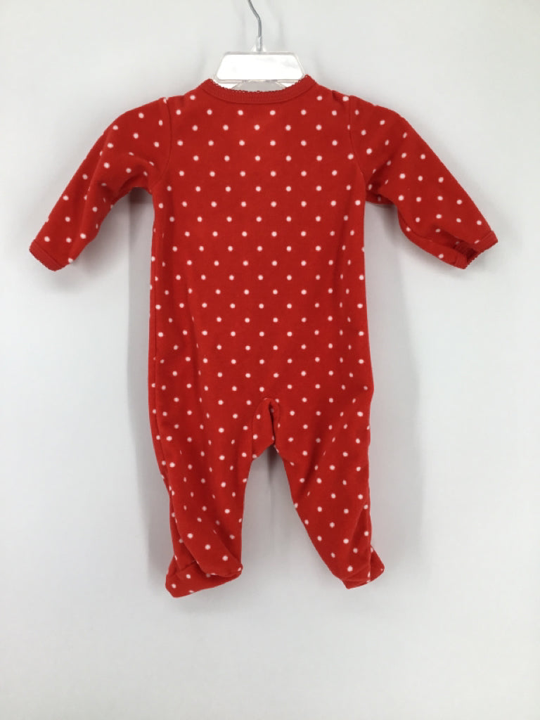 Carter's Child Size 3 Months Red Christmas Sleeper