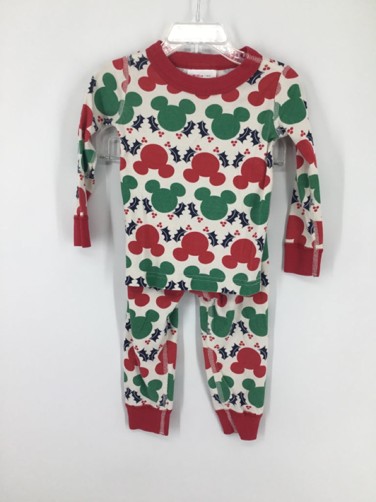 Hanna Andersson/Disney Child Size 2 Red Christmas Pajamas