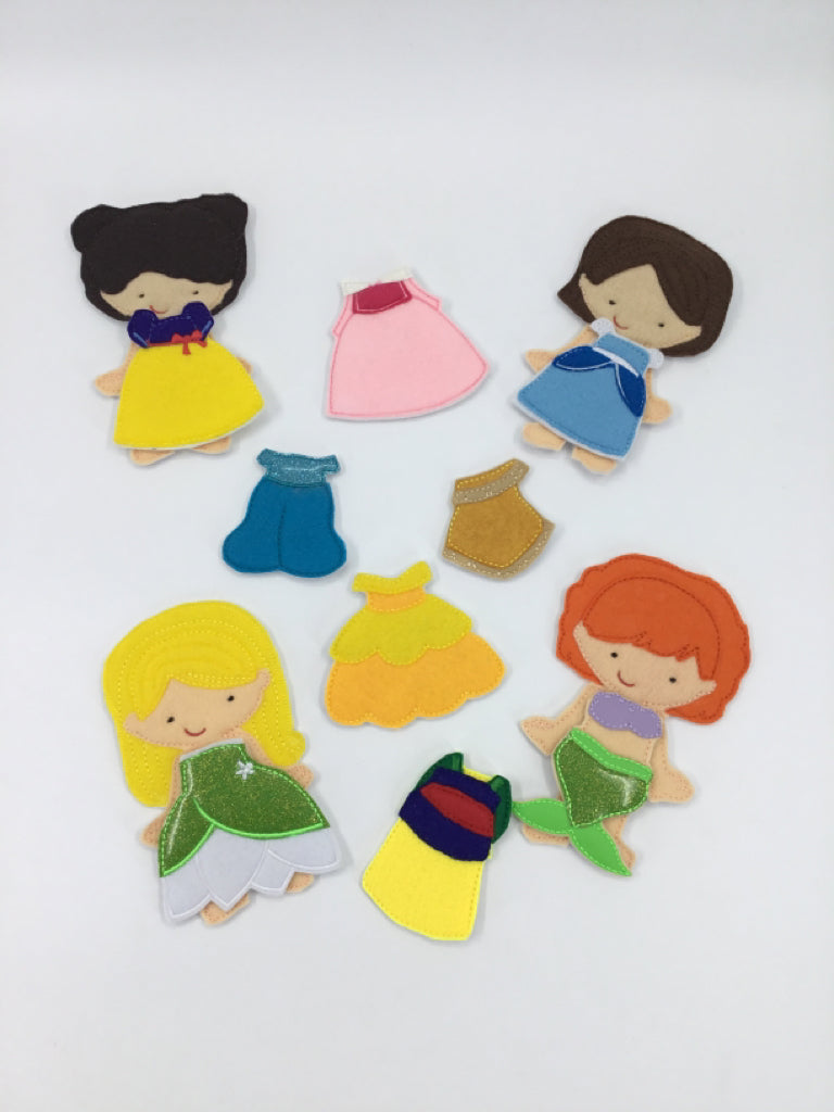 Disney Princesss Felt Dress-Up Dolls