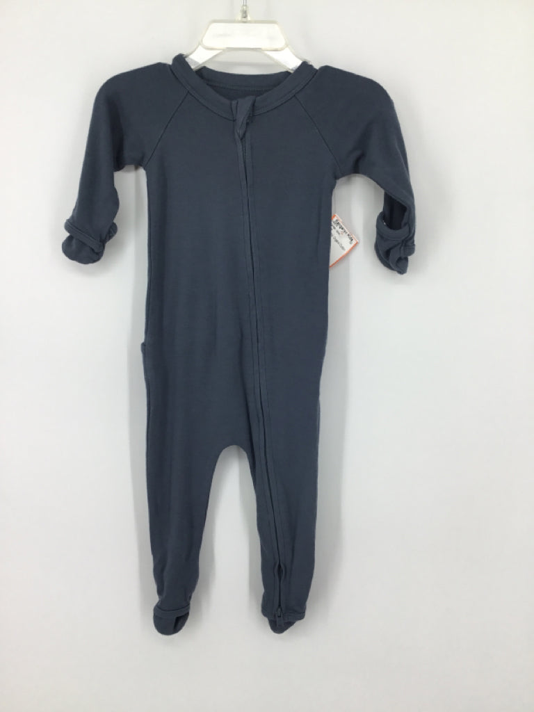Goumi Child Size 3-6 Months Blue Solid Pajamas - boys