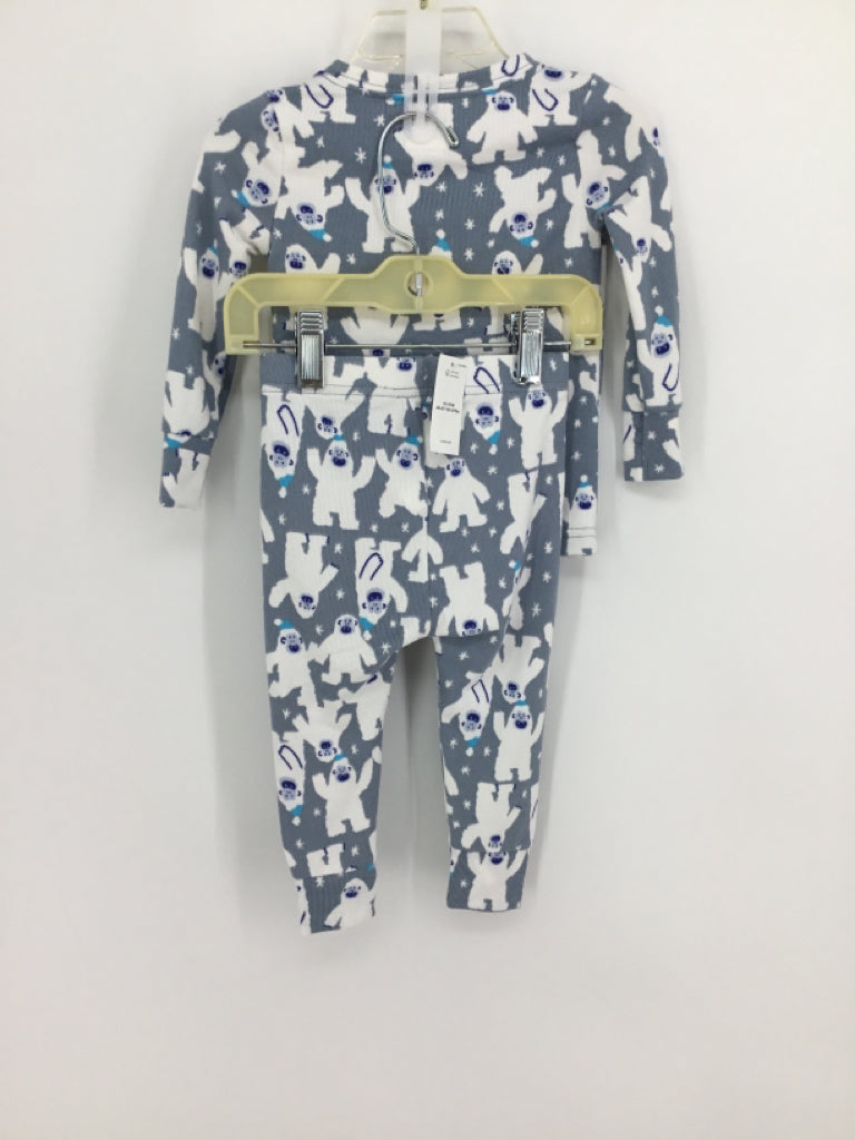 Old Navy Child Size 12-18 Months Blue Print Pajamas - boys