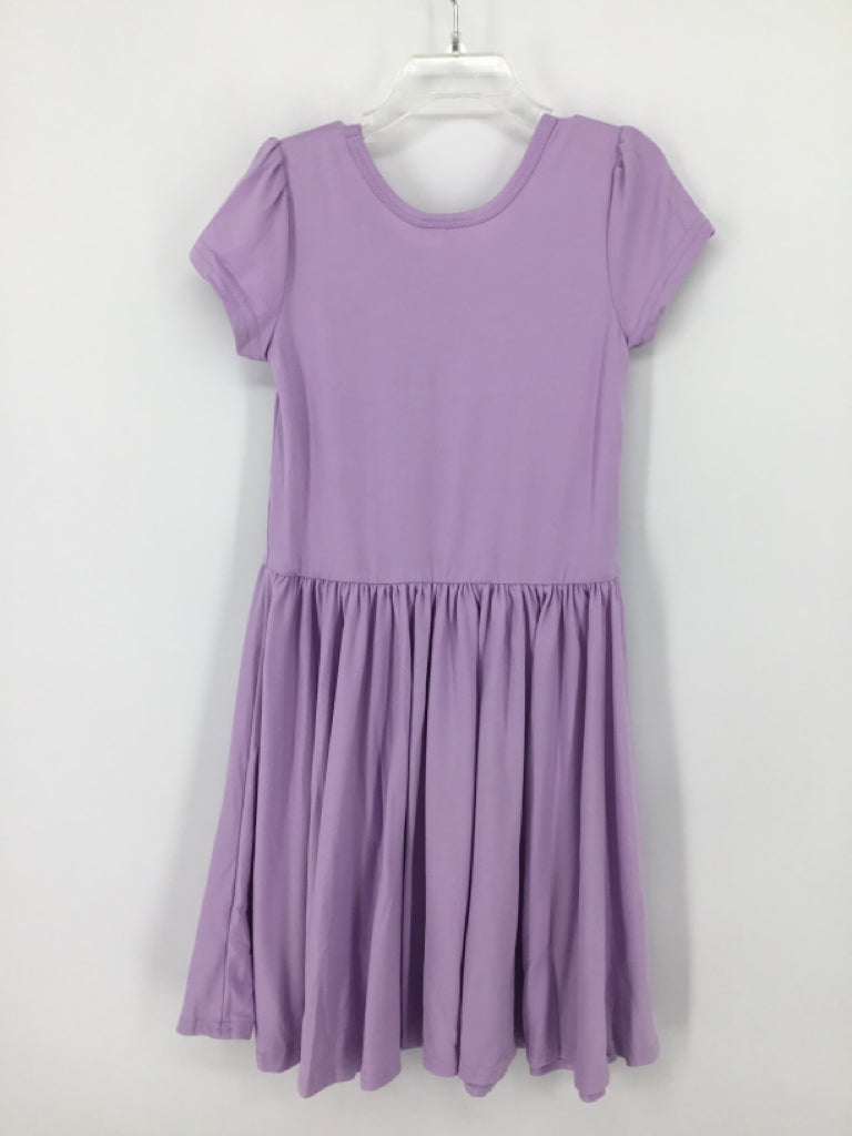 Dot Dot Smile Child Size 7 Purple Dress - girls