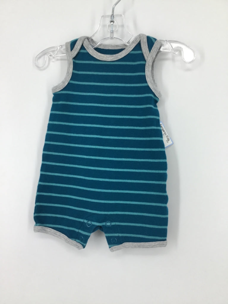 Carter's Child Size Newborn Teal Stripe Outfit - boys