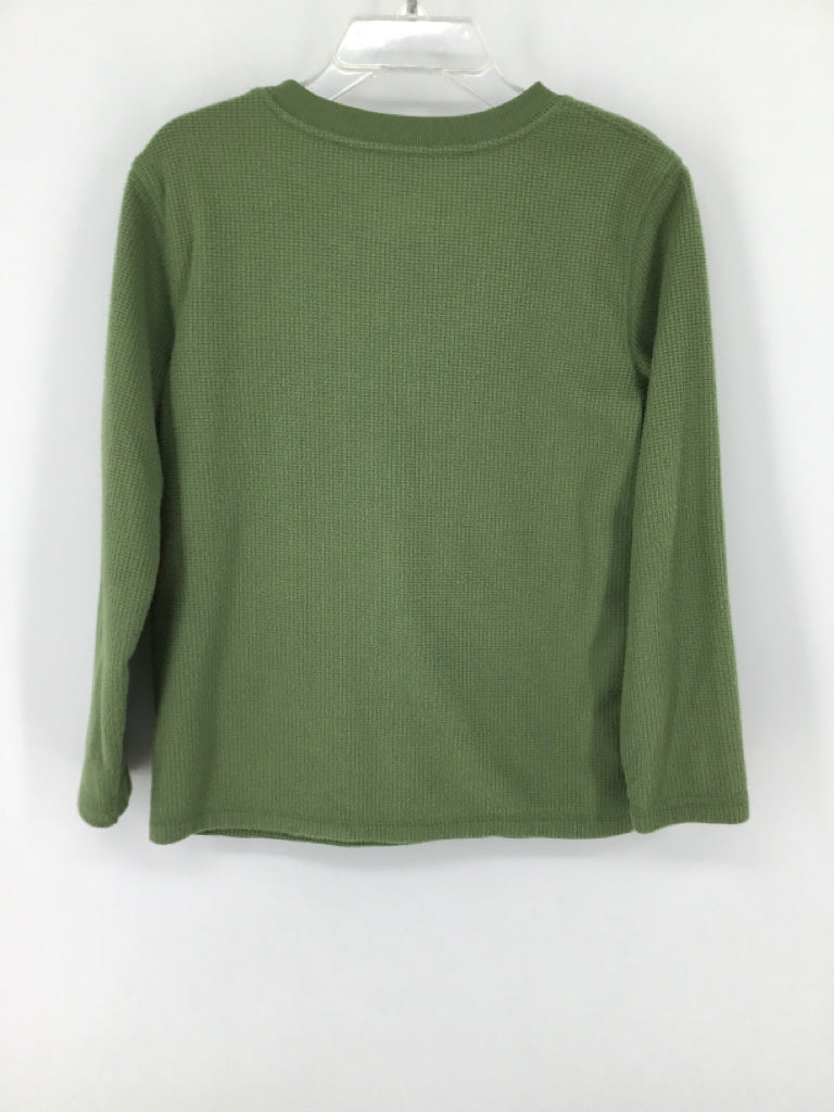 Cat & Jack Child Size 5 Green Solid Shirt - boys