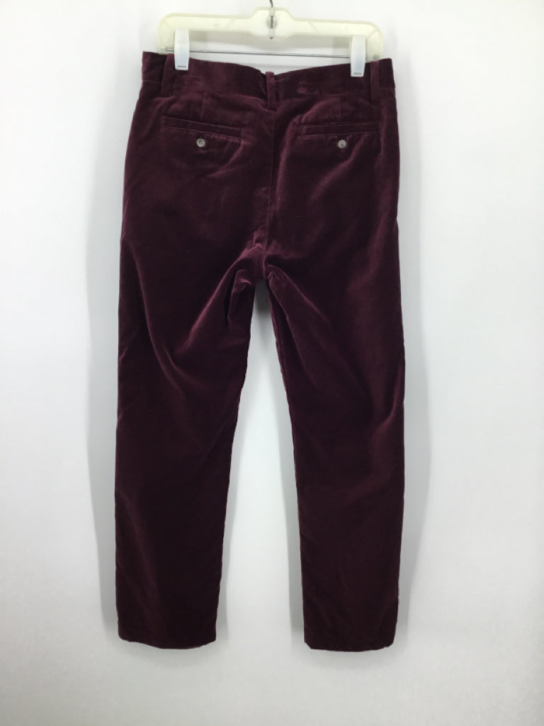 Janie and Jack Child Size 12 Burgundy Solid Pants