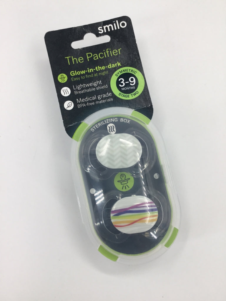 Smilo Glow in the Dark Set of 2 Pacifiers