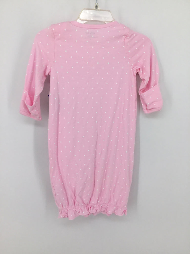 Little Me Child Size 0-3 Months Pink Sleepers