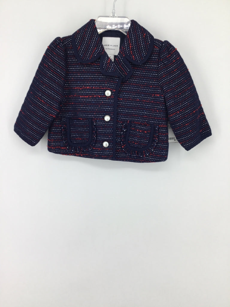 Janie and Jack Child Size 2 Navy Blazer - girls