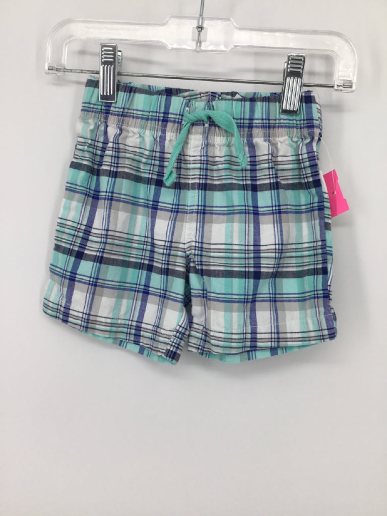 jumping beans Child Size 18 Months Blue Plaid Shorts - boys