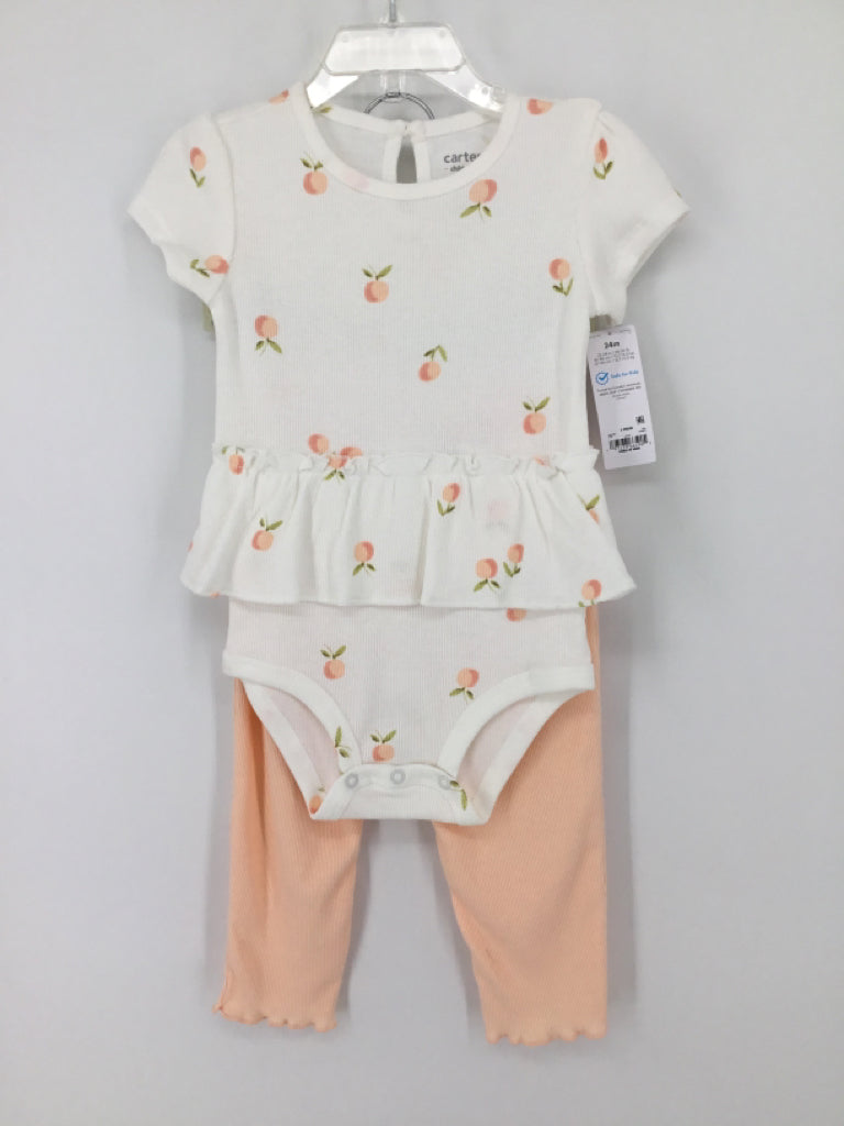 Child of Mine Child Size 24 Months Peach Outfit - girls