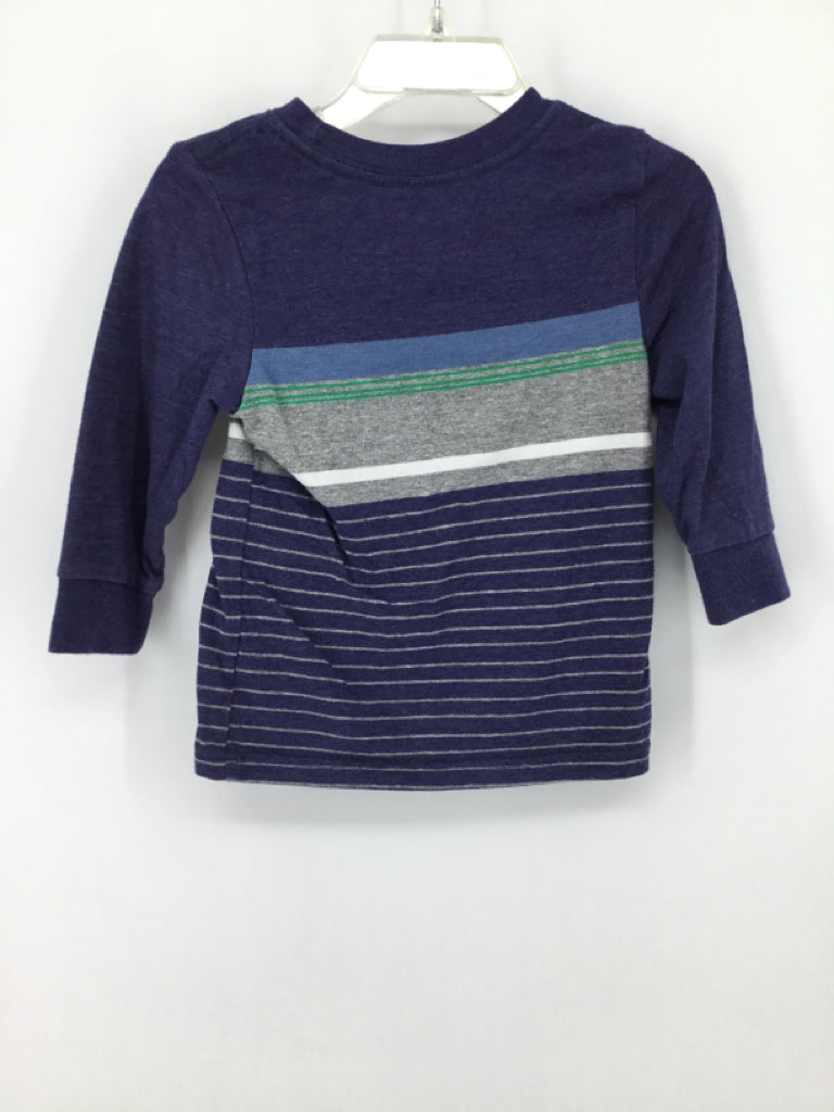 Cat & Jack Child Size 18 Months Blue Stripe T-shirt - boys
