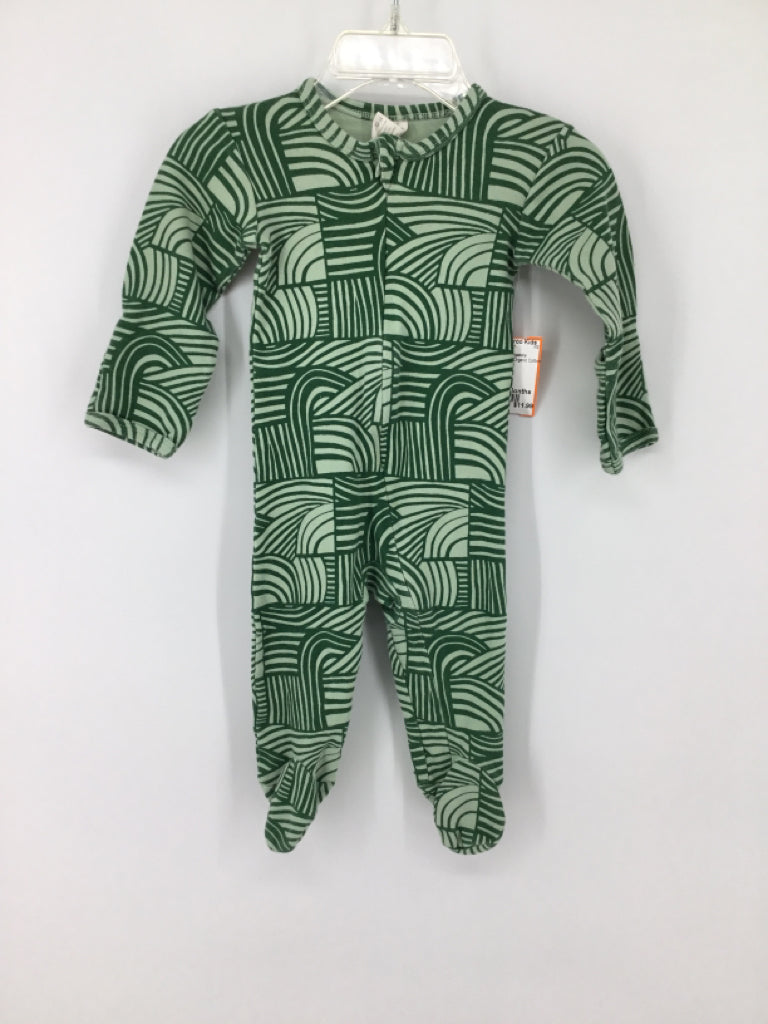 Kate Quinn Organics Child Size 6-9 Months Green Sleepers