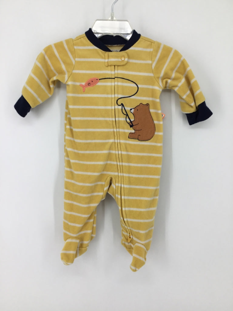Carter's Child Size 3 Months Yellow Sleepers