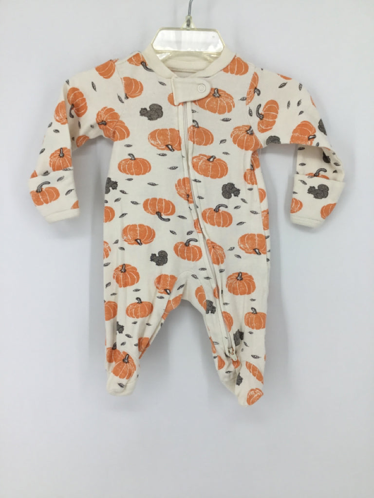 Little Planet Child Size Newborn Orange Halloween Sleeper