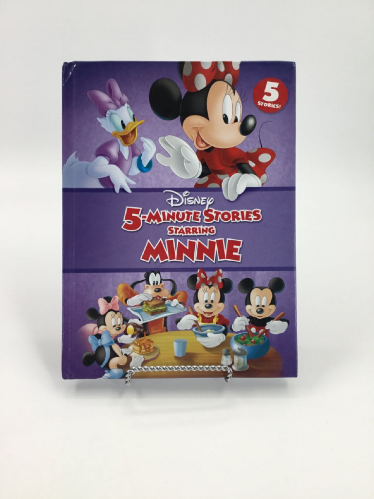 Disney 5-Minute Stories Starring Minnie Hard Cover Book