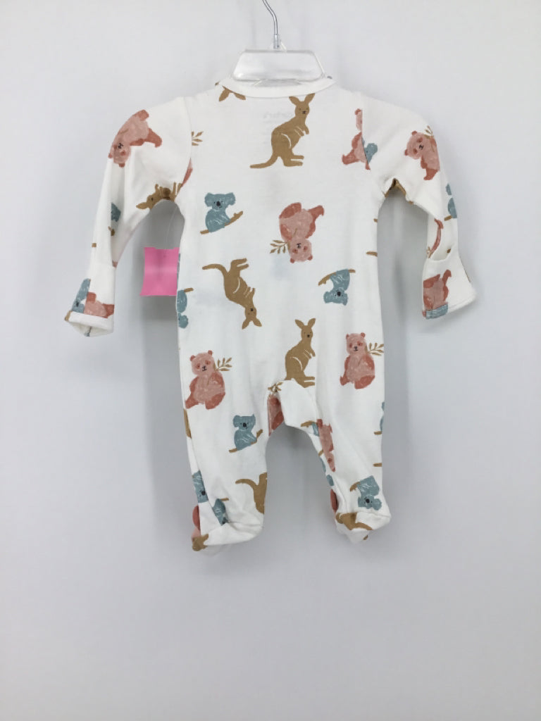 Just One You Made by Carters Child Size Newborn White Sleepers