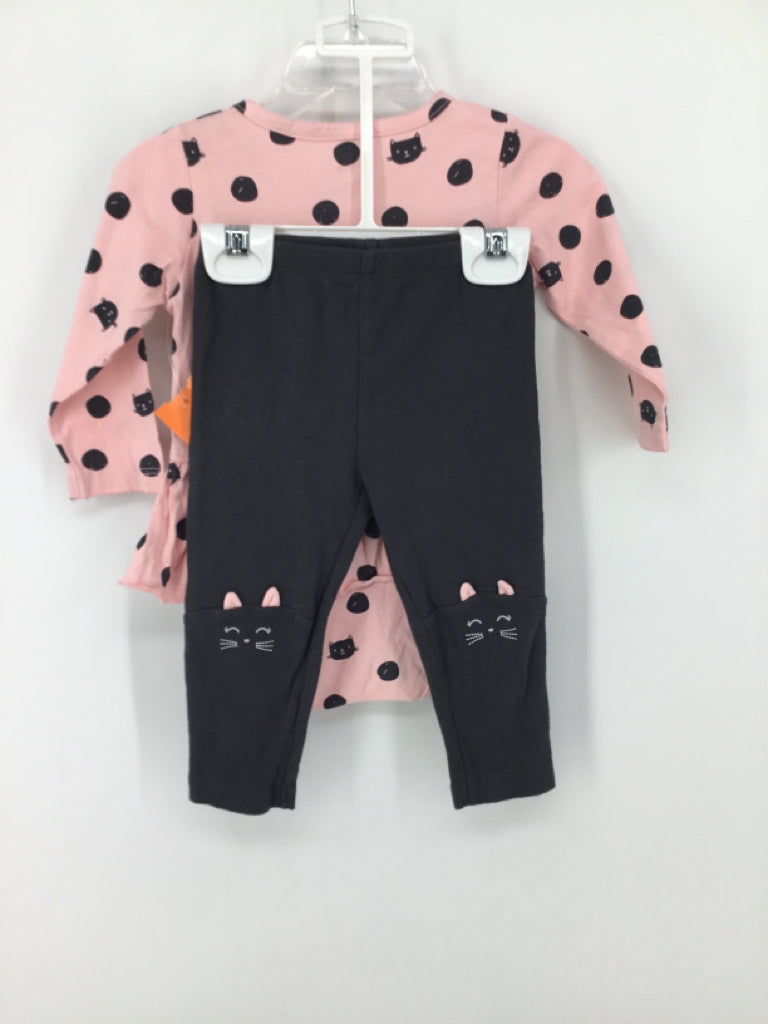 Carter's Child Size 9 Months Pink Outfit - girls