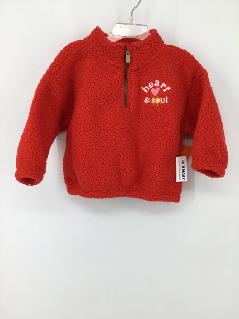 Old Navy Child Size 2 Red Sweatshirt - girls