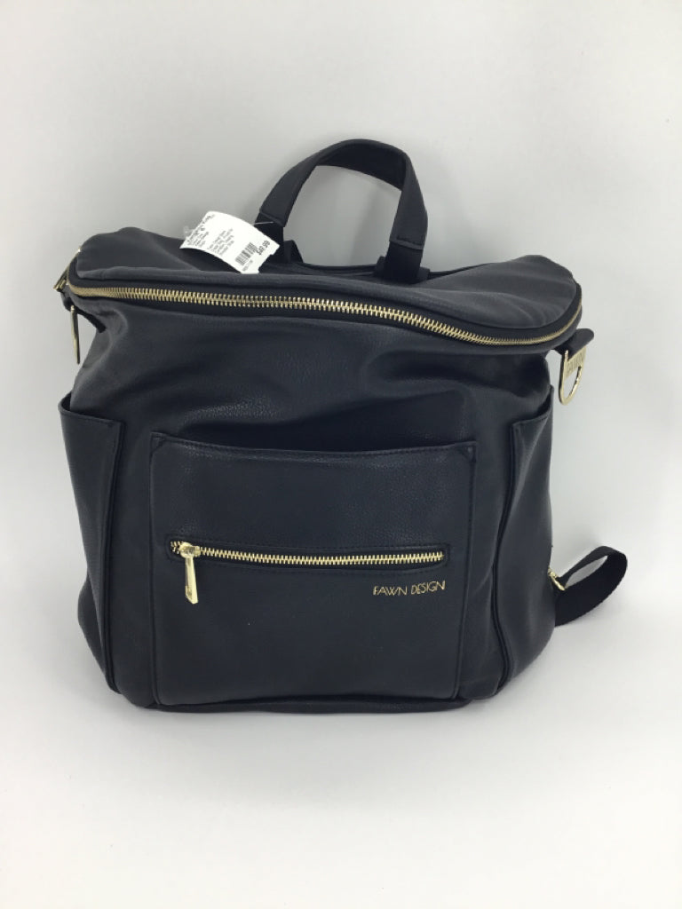 Fawn Design Black Diaper Bag Priced for Condition Missing Shoulder