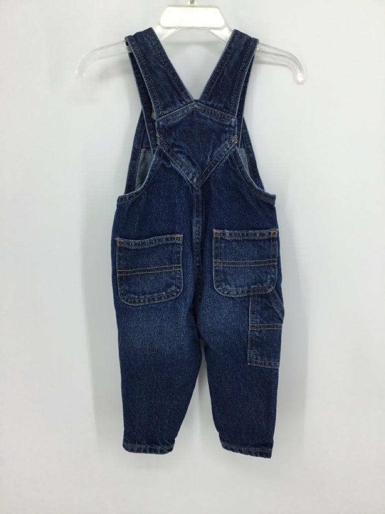Old Navy Child Size 6-12 Months Blue Solid Overalls - boys