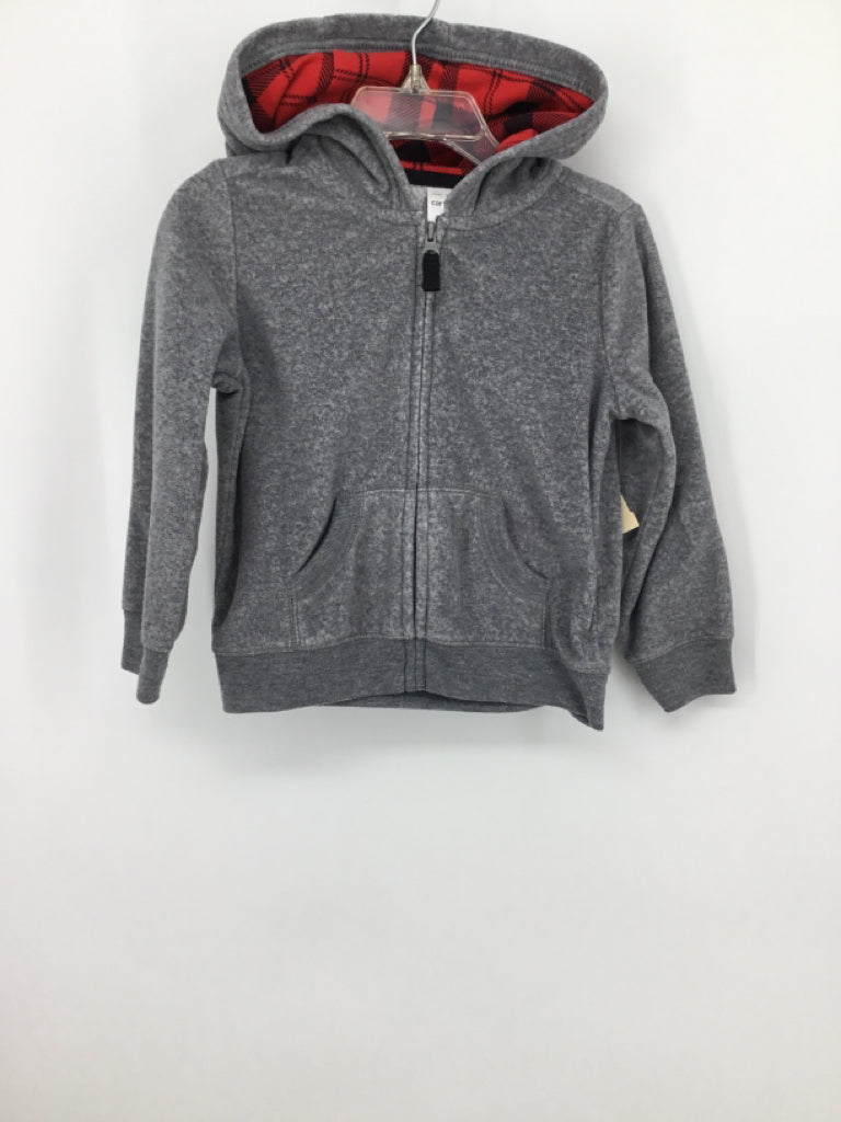 Carter's Child Size 24 Months Gray Solid Hoodie - boys