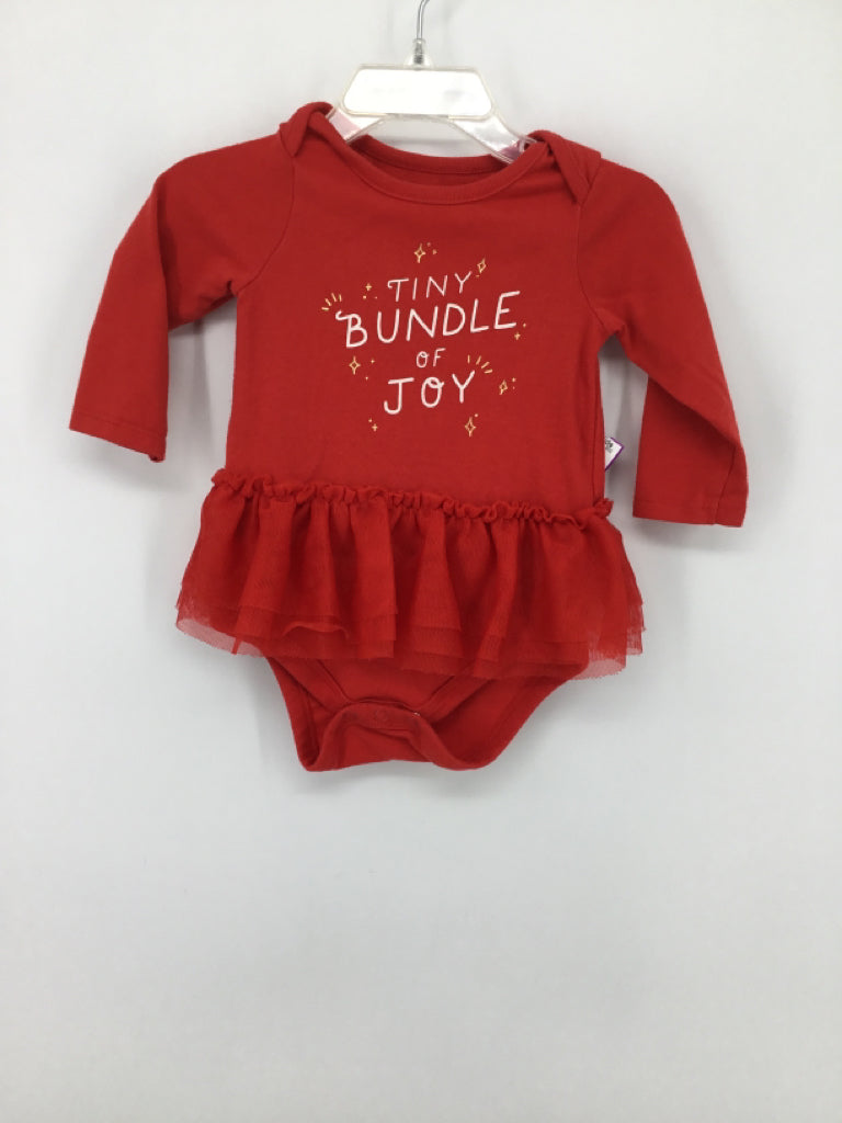 Cat & Jack Child Size 3-6 Months Red Outfit - girls