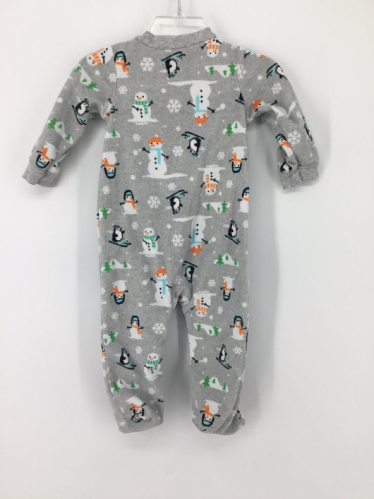 Carter's Child Size 9 Months Gray Sleepers